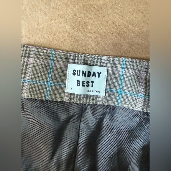 Aritzia Sunday Best Plaid Pencil Skirt Y2K Schoolgirl Academia Preppy Size 2 - Picture 5 of 9